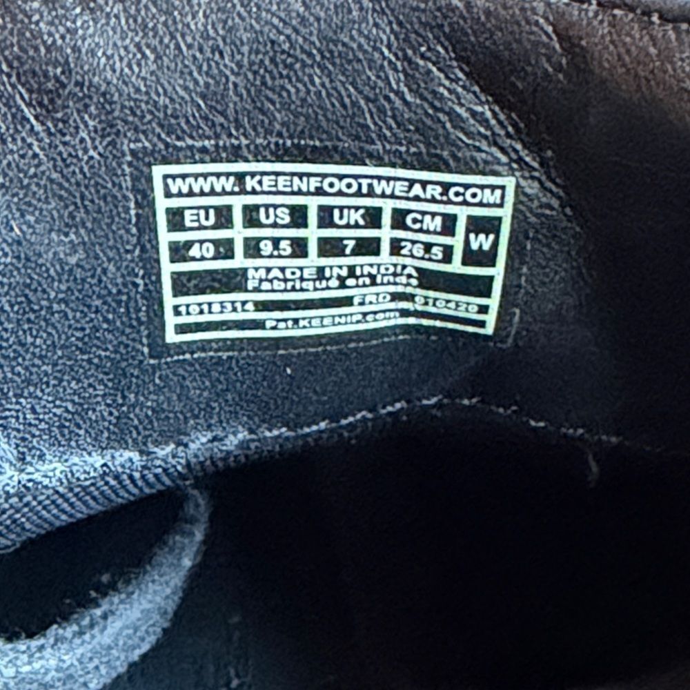 KEEN Presidio II Women's Black Leather Comfort Walking Shoes Sneaker Size 9.5 - Picture 9 of 9